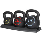 Elevate Your Home Workouts with the 3-Piece Kettlebell Set & Storage Rack – Perfect for Strength Training and Fitness Goals!