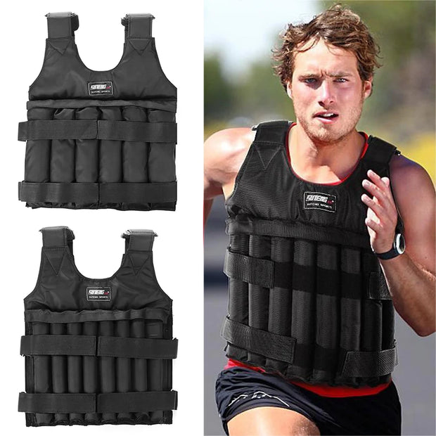 Adjustable Weight Vest Jacket for Running & Fitness - 3/15/20/35/50Kg Options