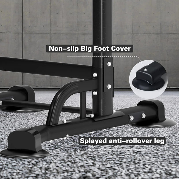 Elevate Your Workout with the Power Tower Dip Station - Multi-Function Strength Training Fitness Station for Home and Gym, Supports Up to 330Lbs