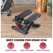 Mini Steppers for Workout with LCD Monitor with Resistance Bands