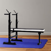 Transform Your Home Gym with the Fitness Adjustable Strength Training Workout Station - Black