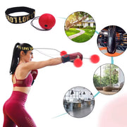 Head-Mounted PU Speed Ball for MMA and Sanda Training - Hand-Eye Coordination Fitness Equipment