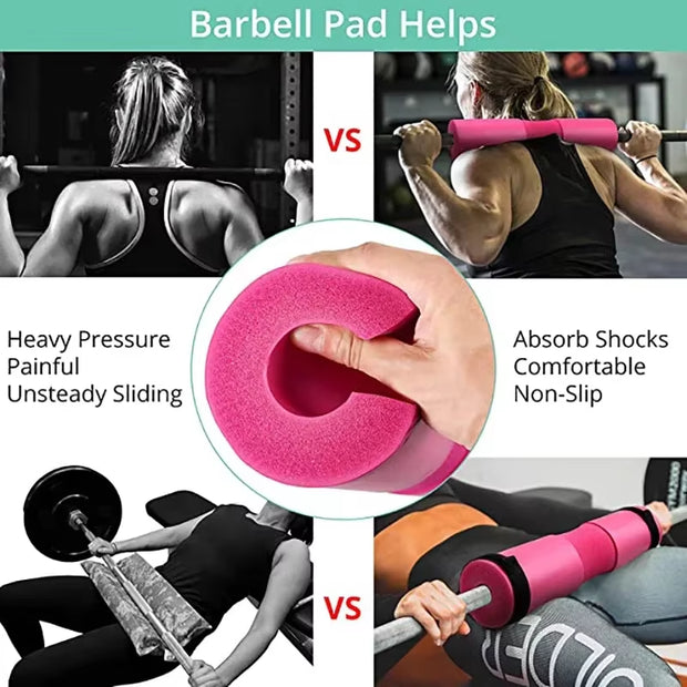 Neck Shoulders Support Weight Lifting Barbell Pad Fitness for Pull up Hip Training Anti-Slip Bodybuilding Gym Equipment Workout