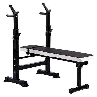 Transform Your Home Gym with the Fitness Adjustable Strength Training Workout Station - Black