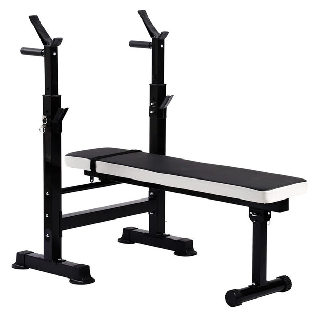 Transform Your Home Gym with the Fitness Adjustable Strength Training Workout Station - Black