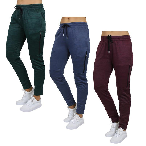 Women'S 3Pcs Loose Fit Fleece-Lined Classic Joggers Size S-2XL