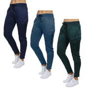 Women'S 3Pcs Loose Fit Fleece-Lined Classic Joggers Size S-2XL