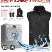 Heated Vest for Men Women USB Electric 8 Heating Zones Heated Jacket Vest for Winter Warm, No Battery Pack