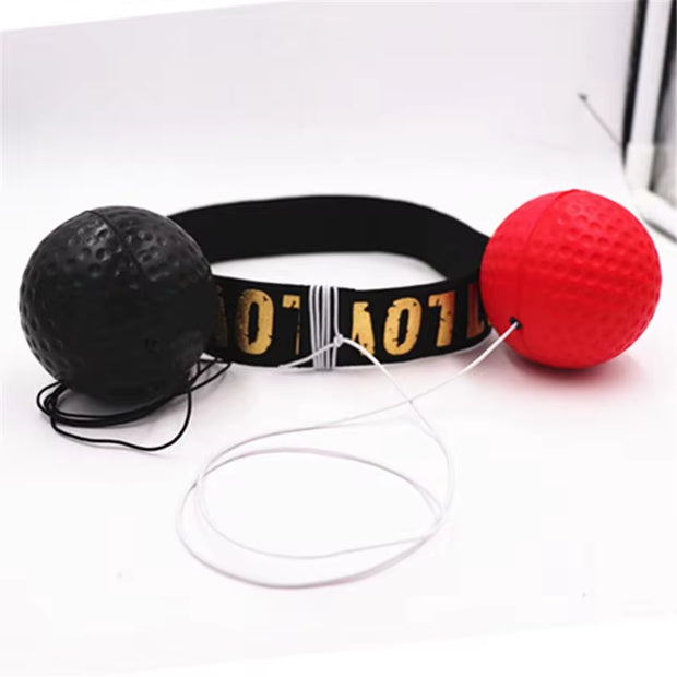 1 Set Boxing Reflex Speed Punch Ball Boxer Raising Reaction Force Hand Eye Training Set Stress Gym Boxing Exercise