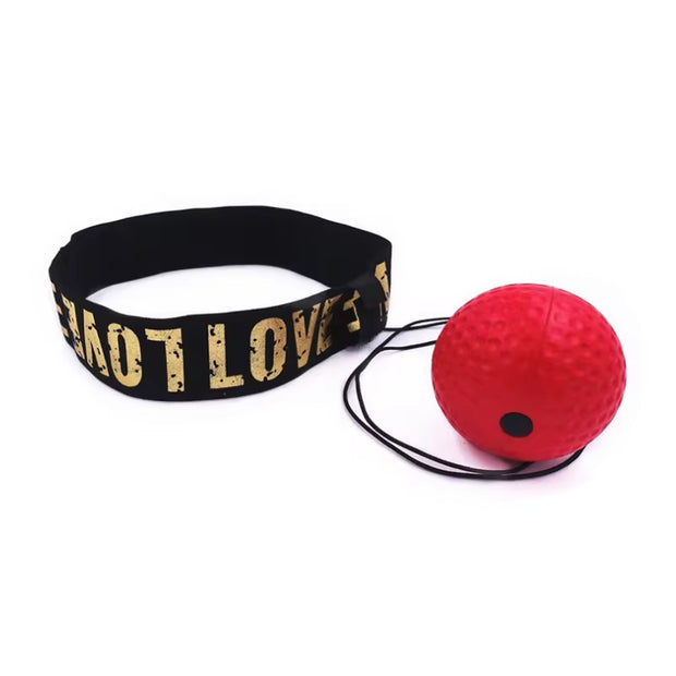 Head-Mounted PU Speed Ball for MMA and Sanda Training - Hand-Eye Coordination Fitness Equipment