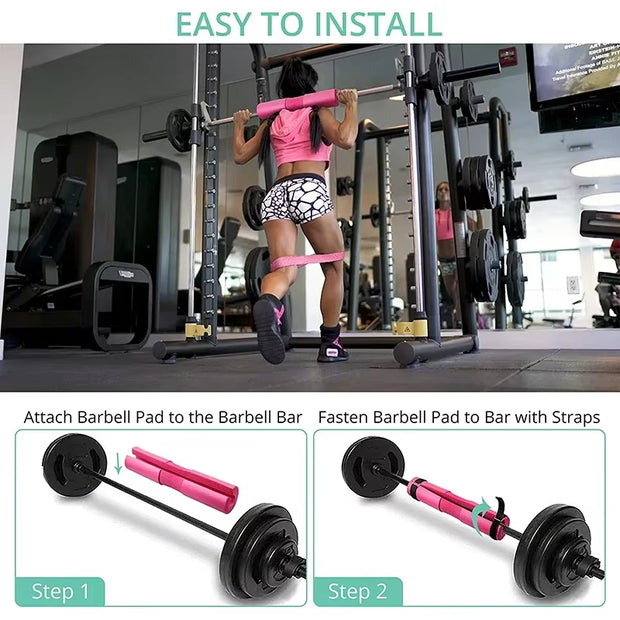 Neck Shoulders Support Weight Lifting Barbell Pad Fitness for Pull up Hip Training Anti-Slip Bodybuilding Gym Equipment Workout