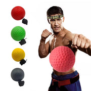 Head-Mounted PU Speed Ball for MMA and Sanda Training - Hand-Eye Coordination Fitness Equipment
