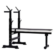 Transform Your Home Gym with the Fitness Adjustable Strength Training Workout Station - Black