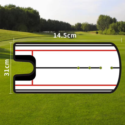 Portable Golf Putting Alignment Mirror - 12x6 Inches for Indoor & Outdoor Practice
