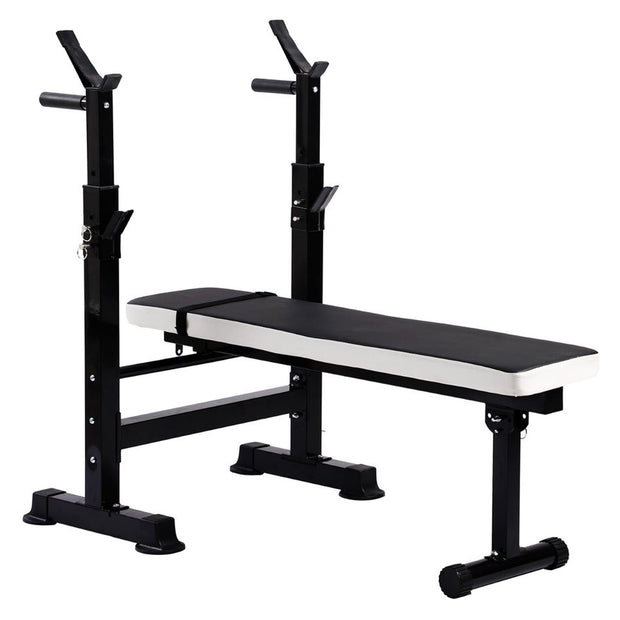 Transform Your Home Gym with the Fitness Adjustable Strength Training Workout Station - Black