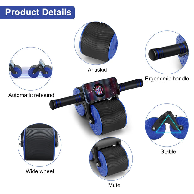 Automatic Rebound Ab Wheel