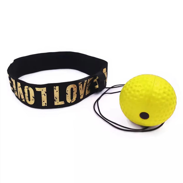 Head-Mounted PU Speed Ball for MMA and Sanda Training - Hand-Eye Coordination Fitness Equipment