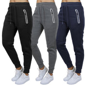 Women'S 3Pcs Loose Fit Fleece-Lined Classic Joggers Size S-2XL