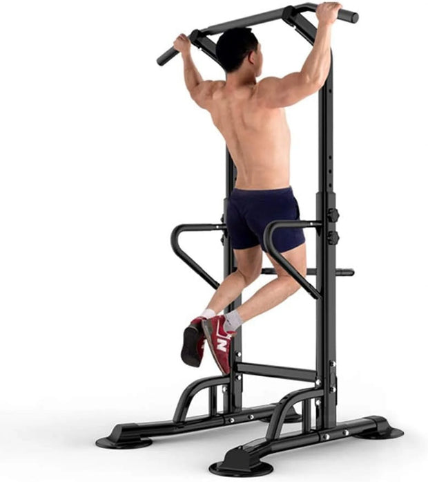 Elevate Your Workout with the Power Tower Dip Station - Multi-Function Strength Training Fitness Station for Home and Gym, Supports Up to 330Lbs