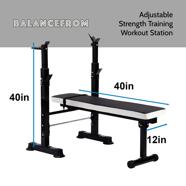 Transform Your Home Gym with the Fitness Adjustable Strength Training Workout Station - Black