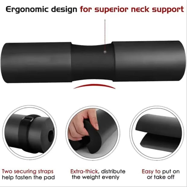 Neck Shoulders Support Weight Lifting Barbell Pad Fitness for Pull up Hip Training Anti-Slip Bodybuilding Gym Equipment Workout