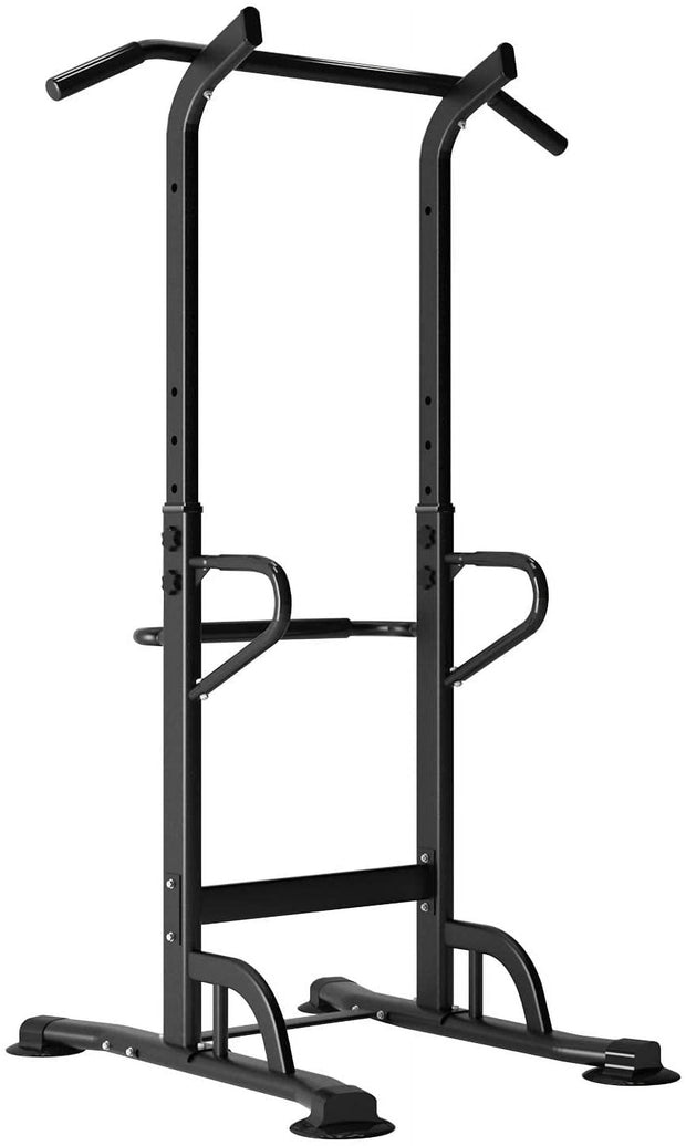 Elevate Your Workout with the Power Tower Dip Station - Multi-Function Strength Training Fitness Station for Home and Gym, Supports Up to 330Lbs